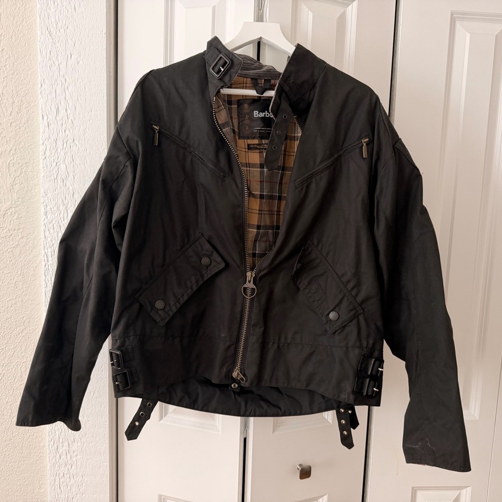 Barbour Black Military Field Jacket